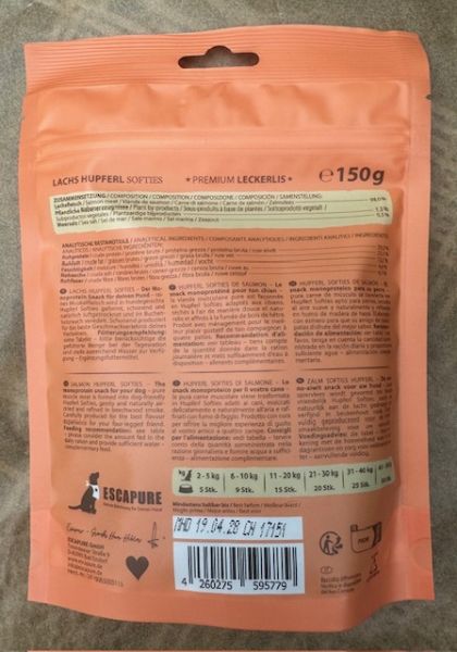 ESCAPURE Lachs Softies 150g